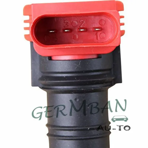 4 шт. катушки зажигания для Volkswagen Touareg Audi A8 Quattro A6 Allroad S4 V8 4.2L C1447 UF 418 UF418 077905115C