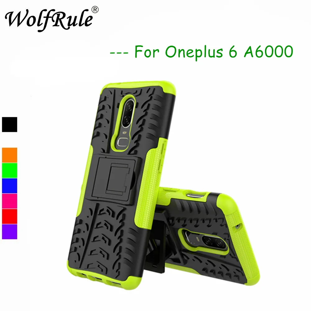 

WolfRule Phone Case Oneplus 6 Cover Dual Layer Armor Back Case sFor Oneplus 6 Case Oneplus 6 A6000 Fundas Shell 6.28"