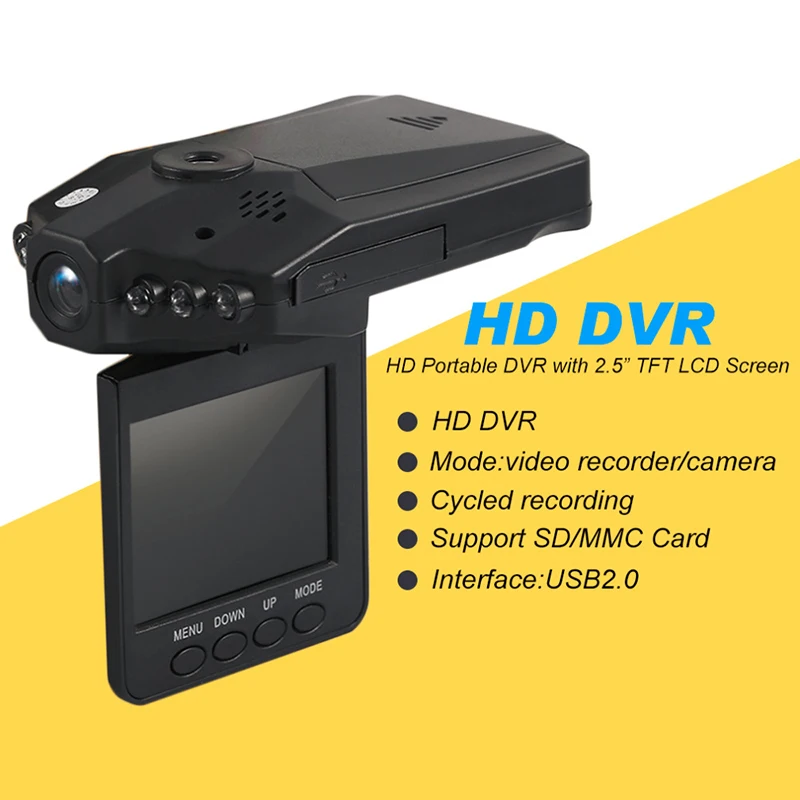 2 5 дюймовый видеорегистратор для автомобиля Full HD 1080P автомобиль dvr камера