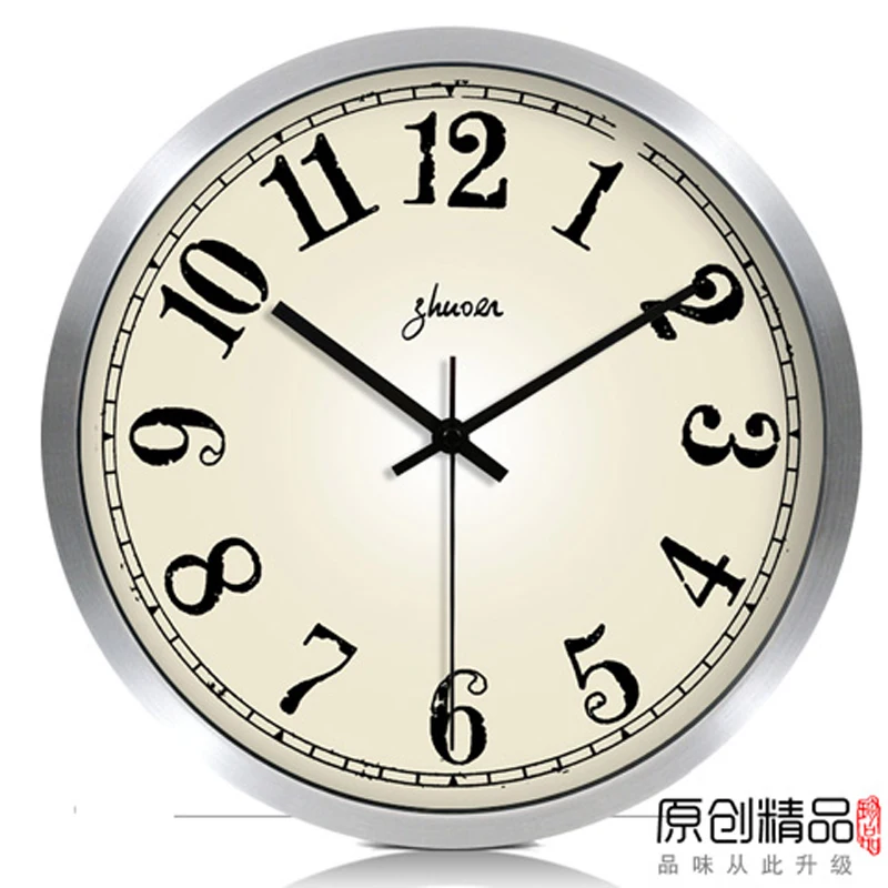 Большие настенные часы бесшумные кварцевые и современные derlook карманные часы|clock