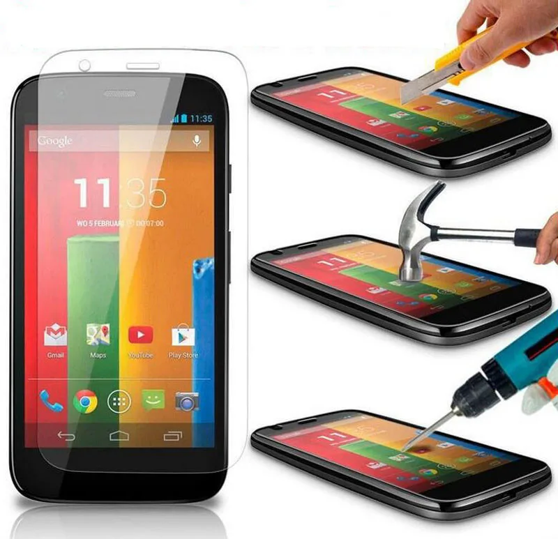 Для Motorola Moto G2 закаленное стекло для Защитная пленка экрана тонкая XT1063 XT1068