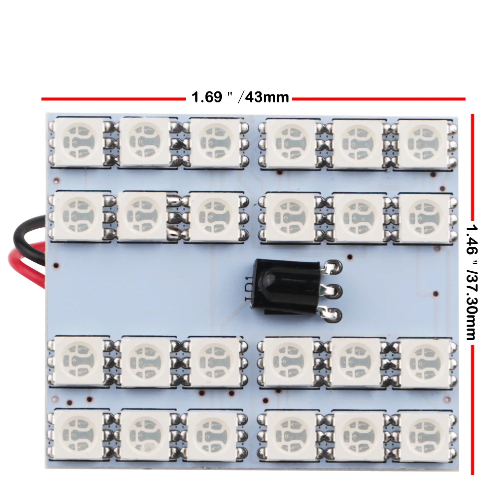 Светодиодная лампа для чтения T10 RGB 5050 12 15 24 36SMD 2 шт. купольсветильник панель с