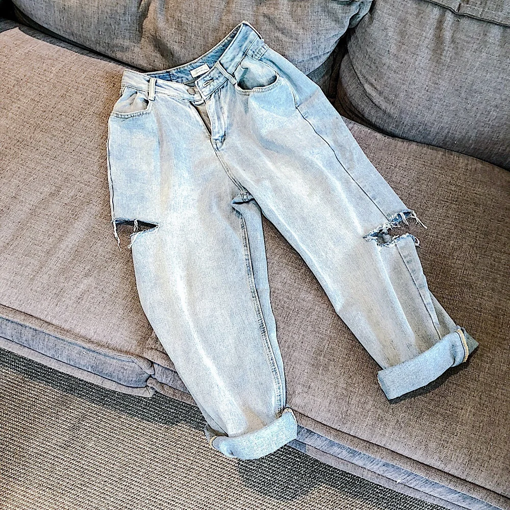 2018 Весна и лето новые мужские однотонные простые джинсы пляжные хип-хоп