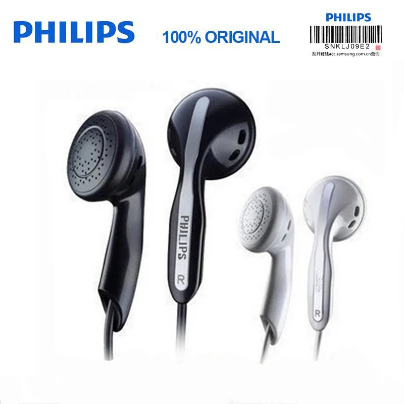 Оригинальные Philips SHE3800 стерео наушники Mp3 для мобильного телефона samsung huawei bluetooth