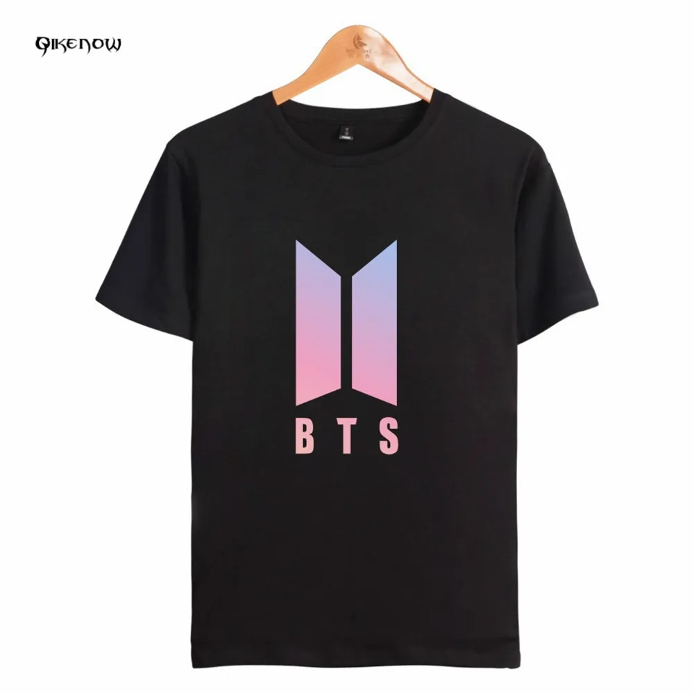 Qikenow Растениеводство Топ 2018 т рубашка Для женщин BTS Harajuku футболка плюс Размеры