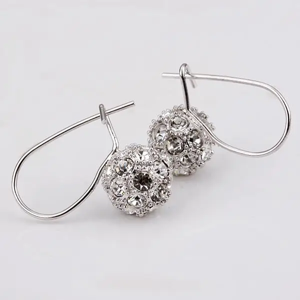 Сюй Классический Модный комплект Циркон мяч Серьги-гвоздики продаем оптом Для