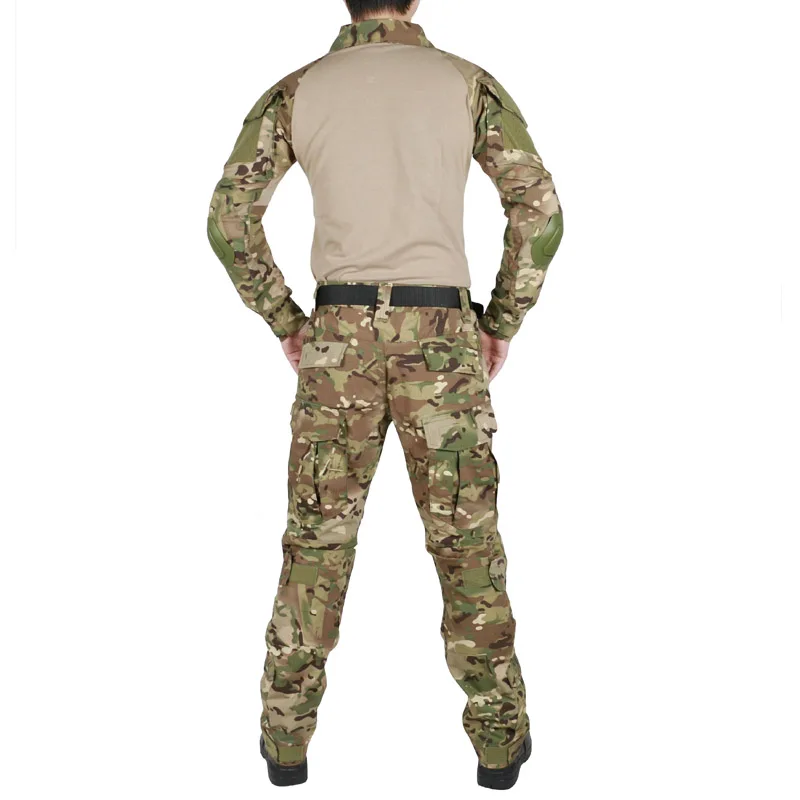 Тактическая камуфляжная Военная униформа костюм для мужчин армия США Мультикам