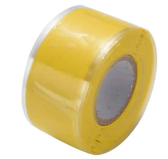 Yellow 1 шт. самоклеящаяся резиновая силиконовая уплотнительная лента для ремонта водостойкая клейкая лента самосплавляющаяся лента ремонтная лента для электрической кабины - Цвет: Yellow