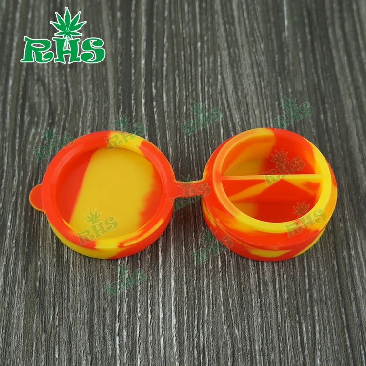 

FDA approved food grade non-stick stackable square lego style 10ml slick oil silicone container silicone jars dab wax container