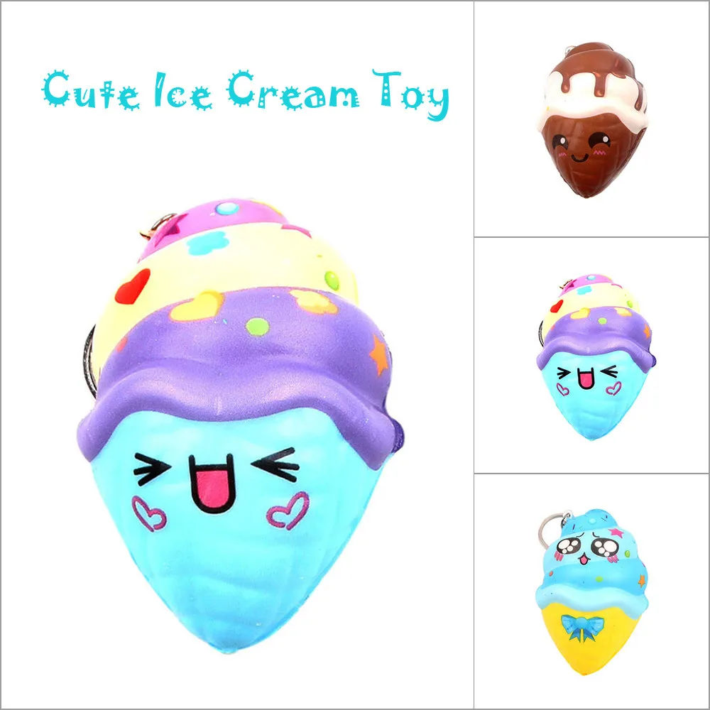 Милый брелок для снятия стресса с мороженым очень медленная игрушка-головоломка