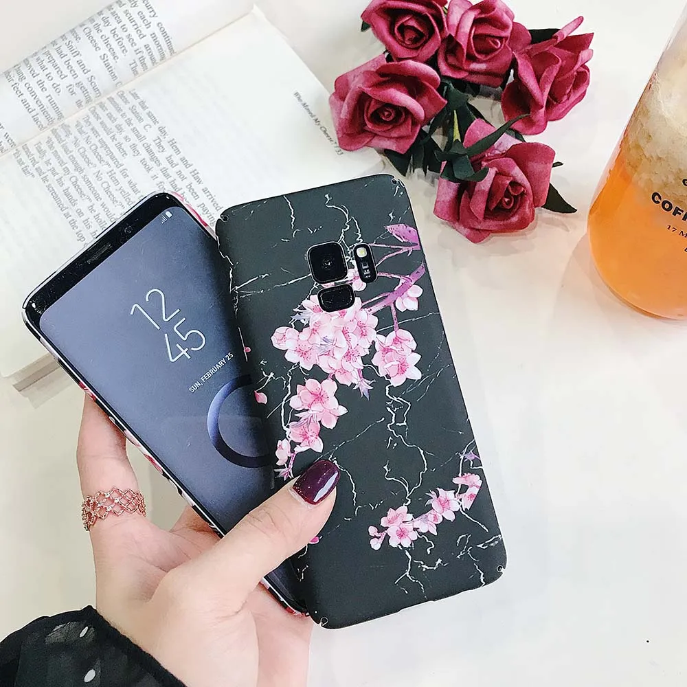 Чехол KISSCASE с цветочным узором для Samsung Galaxy S9 S8 Plus S7 Girly защитный чехол Note 9 8 edge |