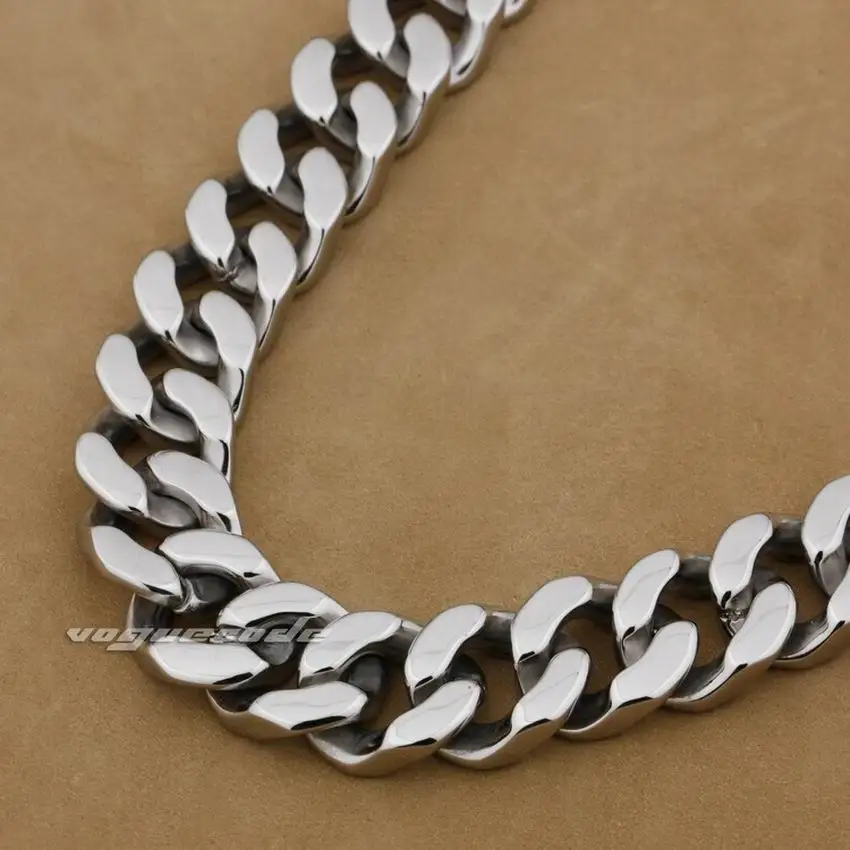 Мужское байкерское ожерелье LINSION из нержавеющей стали 316L колье в стиле панк 18 ~ 36