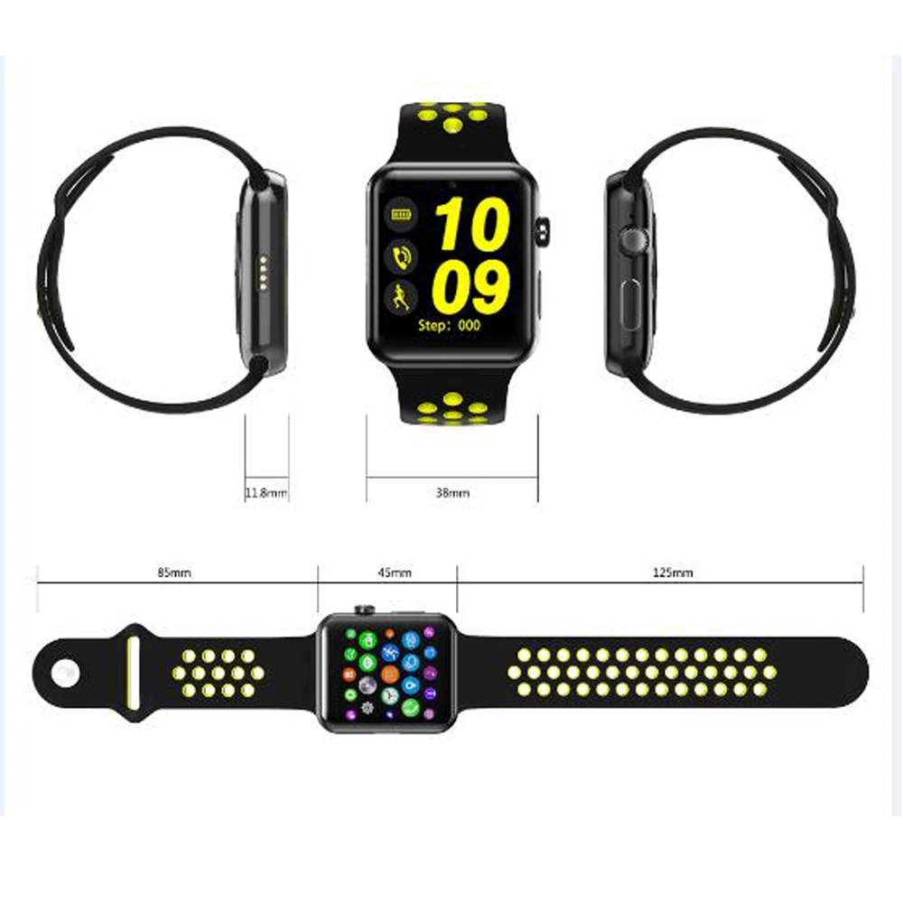 Новые Bluetooth часы DM09 плюс GSM Часы телефон SIM смарт Шагомер трекер сна спортивные