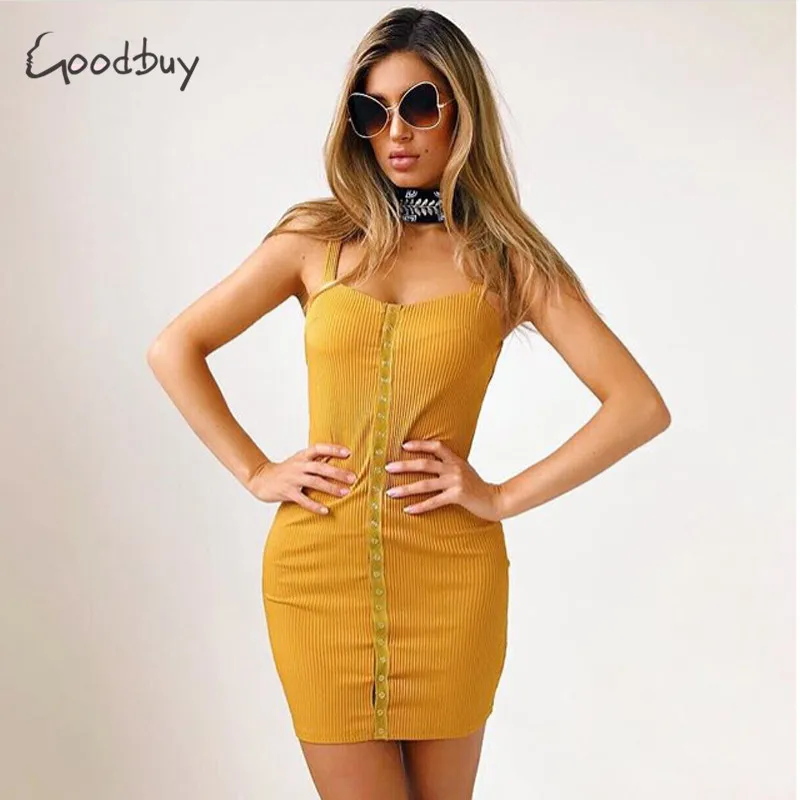Goodbuy sexy summer dress женщины boho orange party button pencial beach рукавов robe femme ete 2017 vestidos|robe ete|dress