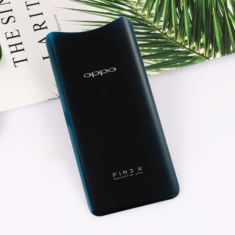 Синий FindX корпус для OPPO Find X батарея дверь стекло задняя крышка мобильного телефона запасные части - Цвет: Синий