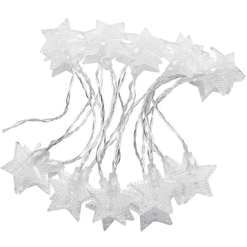 1.2m LED Star String Curtain Lights Star Starry Light For Wedding Holiday Party Decoration Home Garden Christmas Fairy Lights - Испускаемый цвет: 1.2m