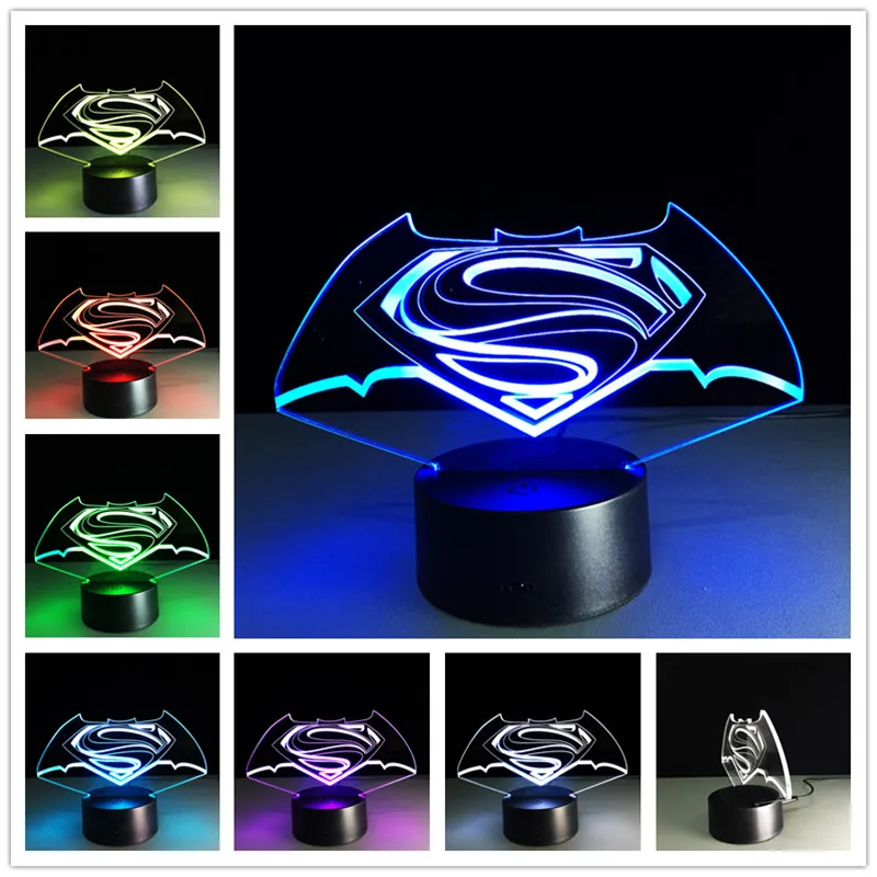 3D лампа сенсорная настольная Рождественские подарки для детей Декор видение Led USB