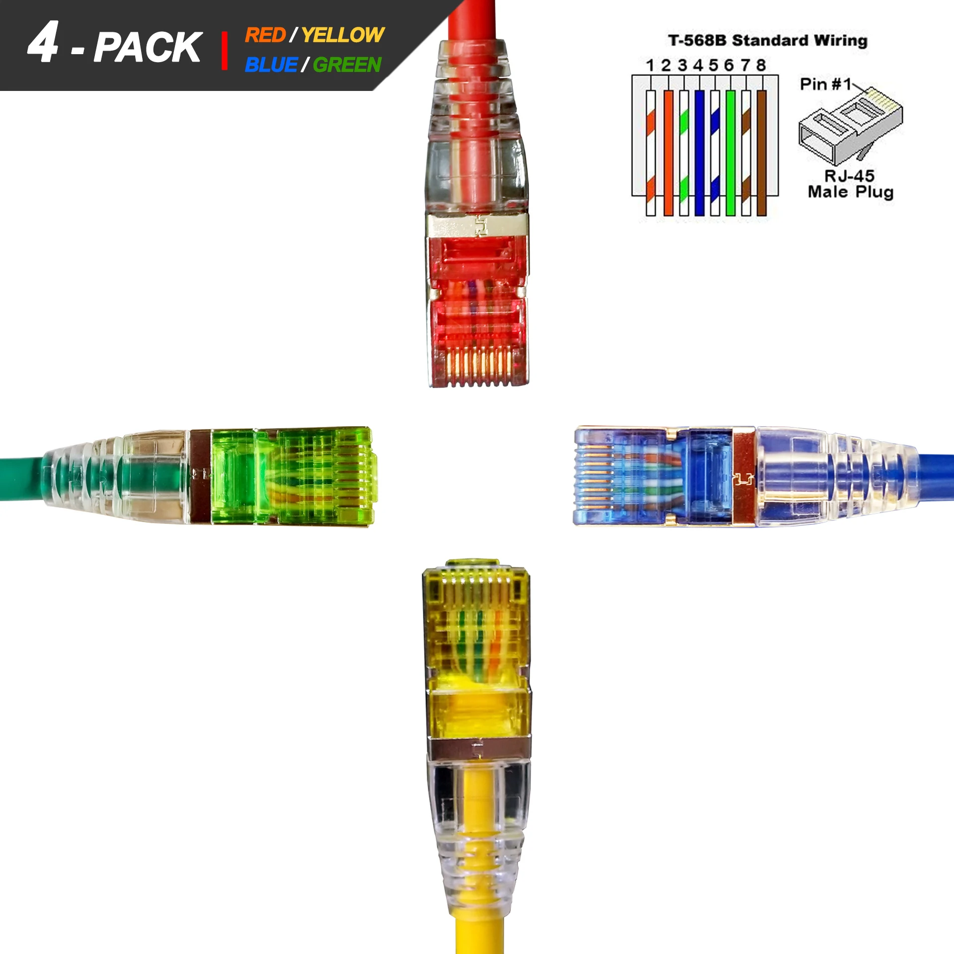 15 футов/4 5 м SFTP Cat 5e кабель Patchcord многожильный медный Cat5e сеть 350 МГц позолоченная