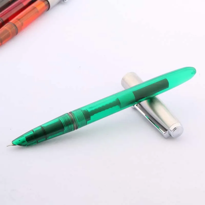 JINHAO 51-A Классическая Студенческая перьевая ручка из нержавеющей стали с серебряной отделкой - Цвет: A3