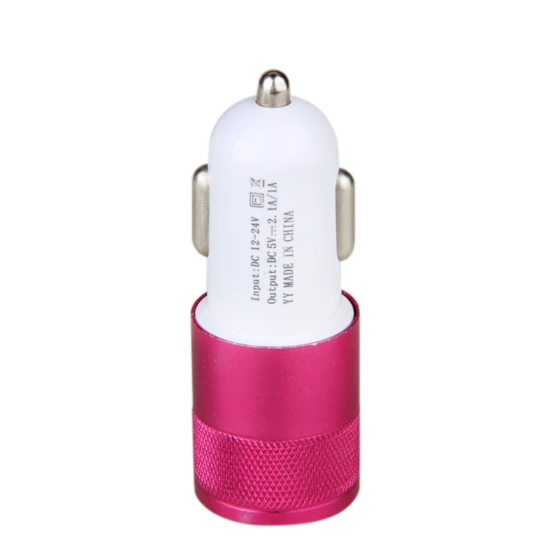 Универсальный алюминиевый двойной Переходник USB для зарядки в машине usb порт DC12V