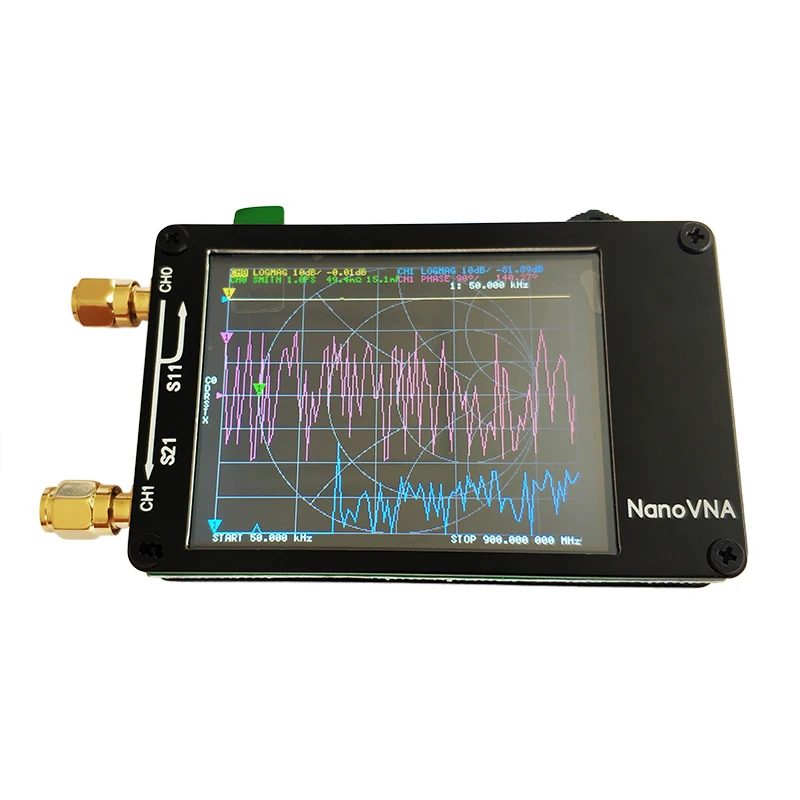 Антенный Анализатор NanoVNA 50 кГц ~ 300 МГц Векторный анализатор сети хост MF HF VHF UHF UV