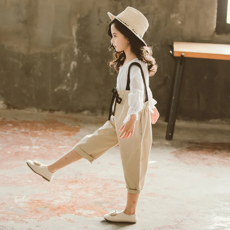 Комплект детской одежды для девочек летний костюм одежда с круглым вырезом детей