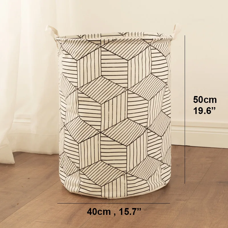 White-Large Корзина для белья, супер большая корзина для хранения, детская игрушка для мытья грязной одежды, коробка для мелочей, органайзер, складной водонепроницаемый хлопковый контейнер для пикника - Цвет: White-Large