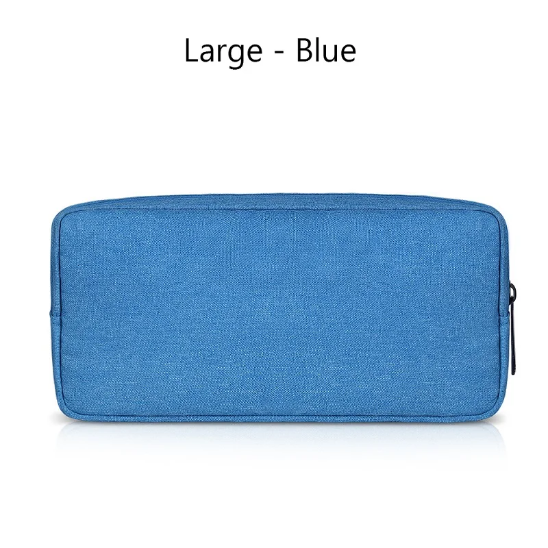 Blue 23 X 11cm Модная сумка для хранения цифровых аксессуаров, портативный usb-кабель, органайзер для наушников, чехол для макияжа, сумка для хранения гаджетов, устройств - Цвет: Blue 23 X 11cm