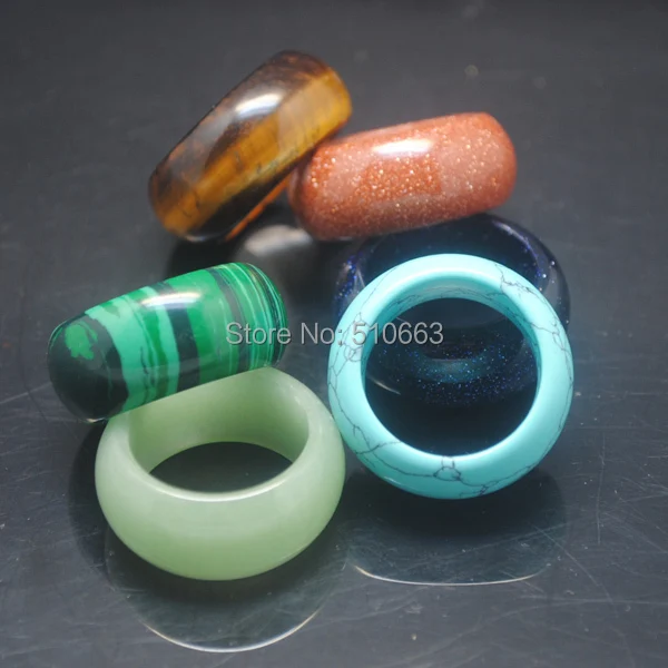 3 шт./лот кольцо из натурального камня украшения для свадебной вечеринки размер: