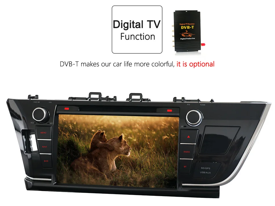 Eunavi 9 ''двойной 2 Din Android 9,0 Восьмиядерный автомобильный DVD для Toyota Corolla 2013 ips сенсорный экран 1024*600 радио gps стерео
