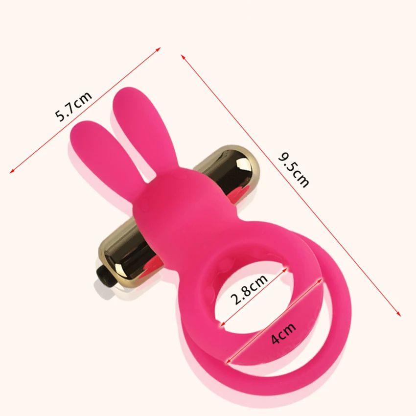 Кольцо вибратор на пенис кролик петух Задержка эякуляции секс игрушки для мужчин