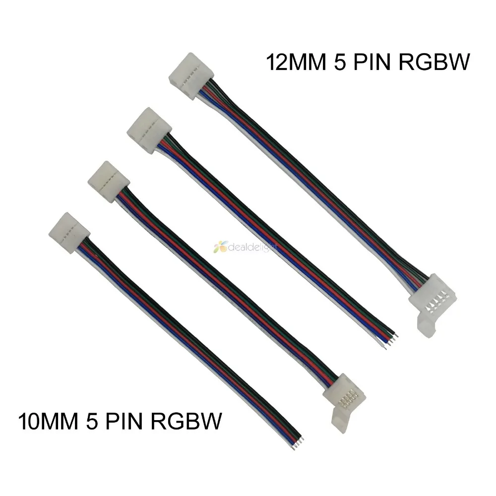 10 шт. 2pin 3pin 4pin 5pin 6pin Бесконтактный светодиодный коннектор адаптер 1 зажим или 2