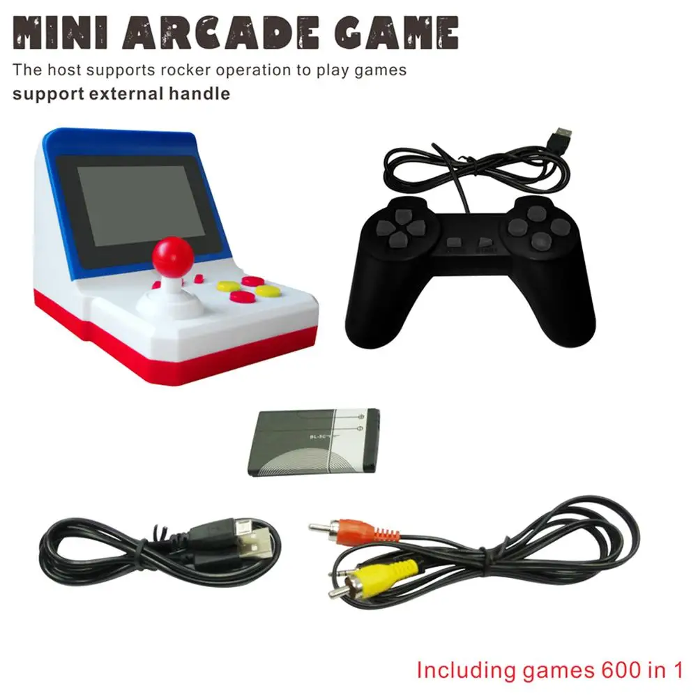 Ретро Мини Аркада FC ручная SUP Rocker игровая консоль 600 игр 8BIT машина для ладони