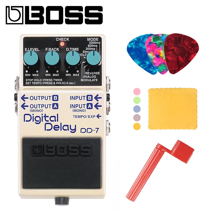 Boss DD 7 Педаль звуковых эффектов с цифровой задержкой гитары 6 4 секундами времени