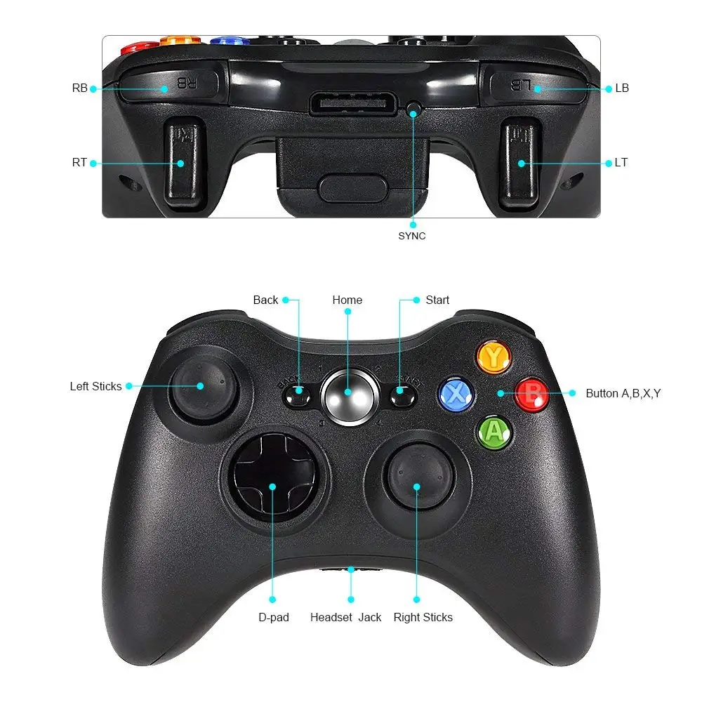Gamepad For Xbox 360 Wireless Controller XBOX Controle Joystick XBOX360 Game Joypad |
