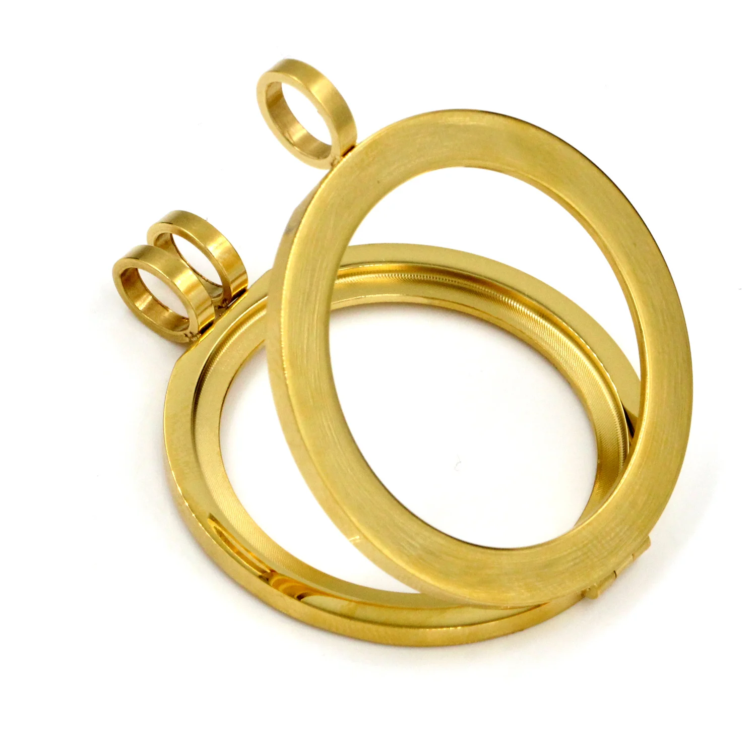 LUXUSTEEL распродажа в наличии Круглый Золотой Цвет открывающийся держатель