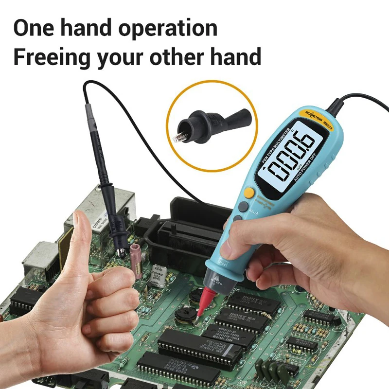 Цифровой мультиметр RM203 автоматический диапазон истинный RMS NCV 6000 отсчетов