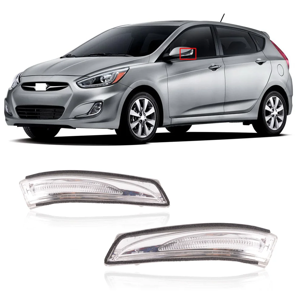 Световой сигнал поворота для бокового зеркала заднего вида 2011 1R000 87614 CAPQX Hyundai Accent