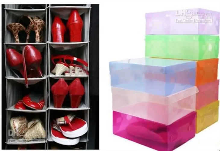 

New Arrival Transparent Stackable Crystal Clear Plastic Shoe Clamshell Storage Boxes 10pcs per lot Free Shipping