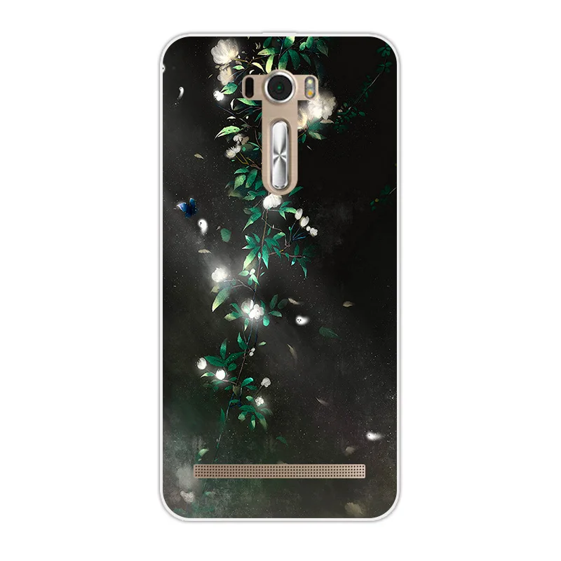 Мягкий прозрачный силиконовый чехол-накладка для Asus Zenfone 2 Laser ZE550KL ZE551KL 5,5 дюйма для телефона ASUS_Z00LD с бабочкой