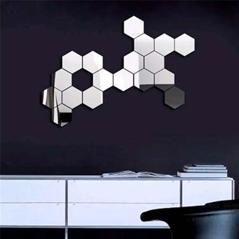 12 шт. акриловые зеркальные наклейки 8 см|mirror decor|room decorationwall sticker |