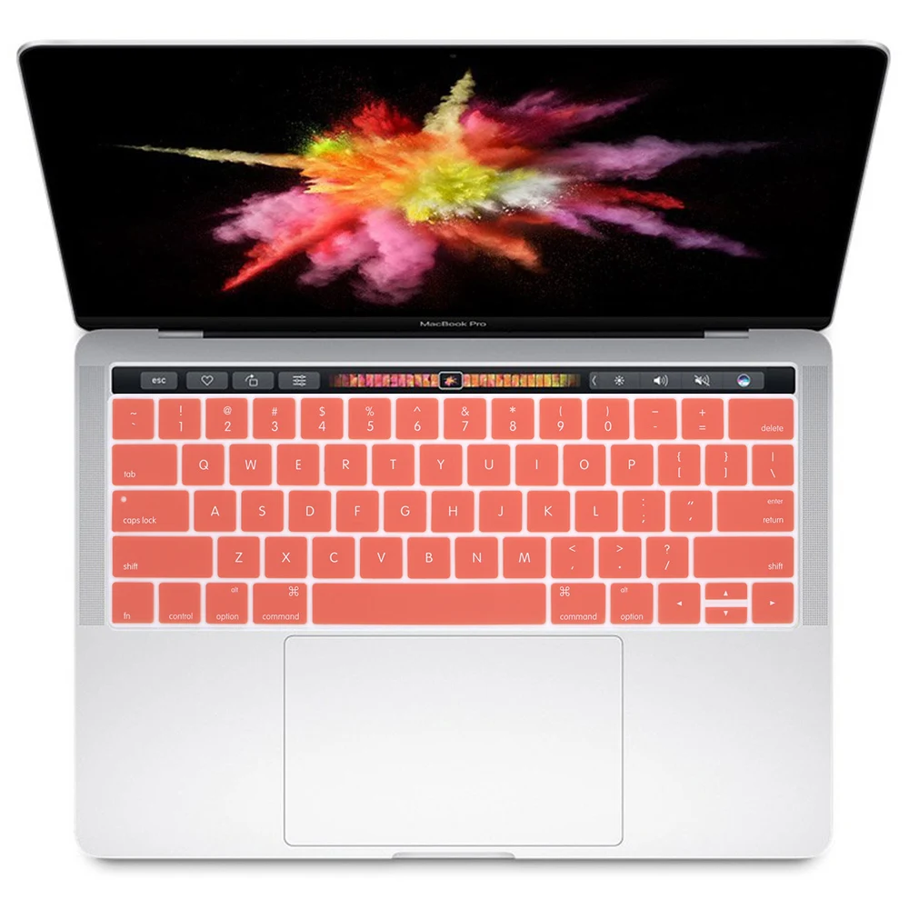 Мягкий силиконовый чехол для клавиатуры США Apple New Macbook Pro 13 3 дюйма A1706 и 15 4 A1707 2017