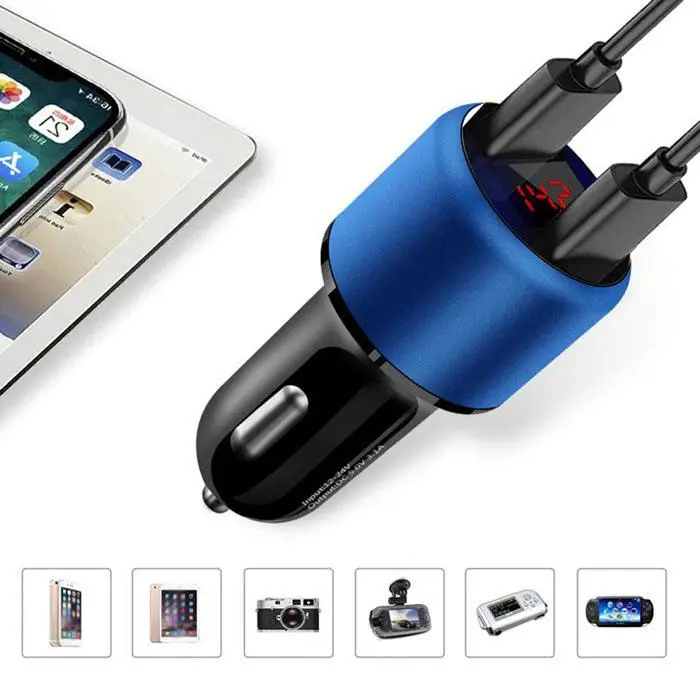 3.1A 5 V двойной зарядное устройство USB прикуриватель авто быстрая зарядка