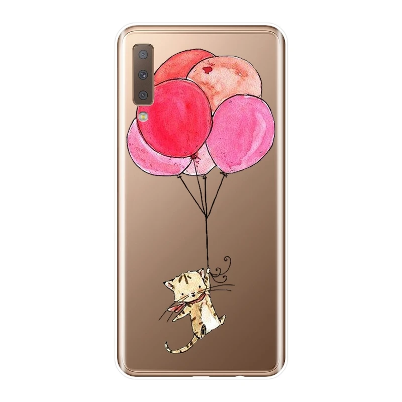 Чехол для телефона Samsung Galaxy A6 A7 A8 2018 A3 A5 2016 2017 мягкий силиконовый чехол-накладка