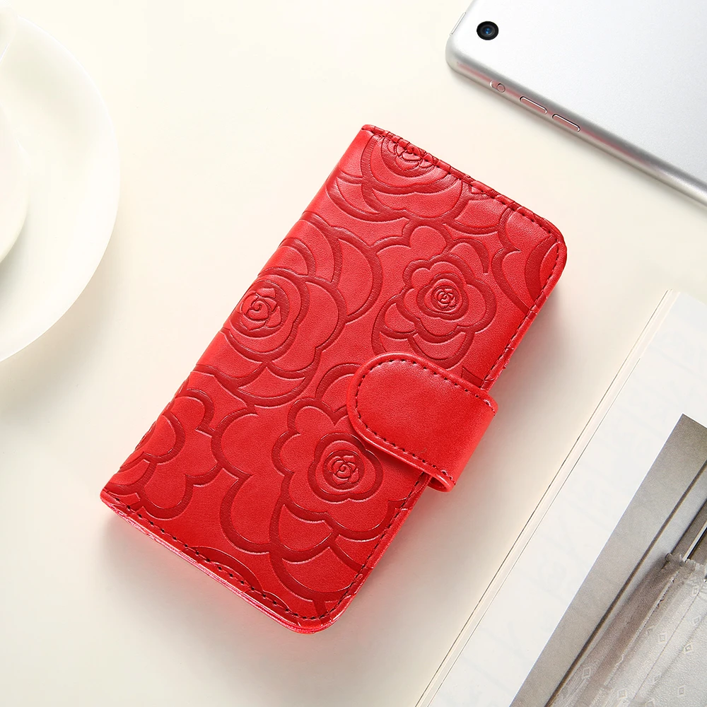 Kisscase кошелек чехол для iPhone 7 5S флип цветок камелии кожаный Чехол плюс 6 S Plus айфон 5
