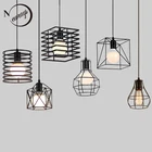 Лофт промышленный стиль железный подвесной светильник E27 светодиодный подвесной светильник для кухни гостиной Кабинета спальни прохода ресторана кафе магазина