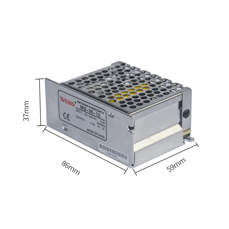 

DC 12V 24V Switching Power Supply 35W 75W Output 1.5/3/6A Input 1.6A/115VAC 0.8A/230VAC Current Switch Power Supply Transformer