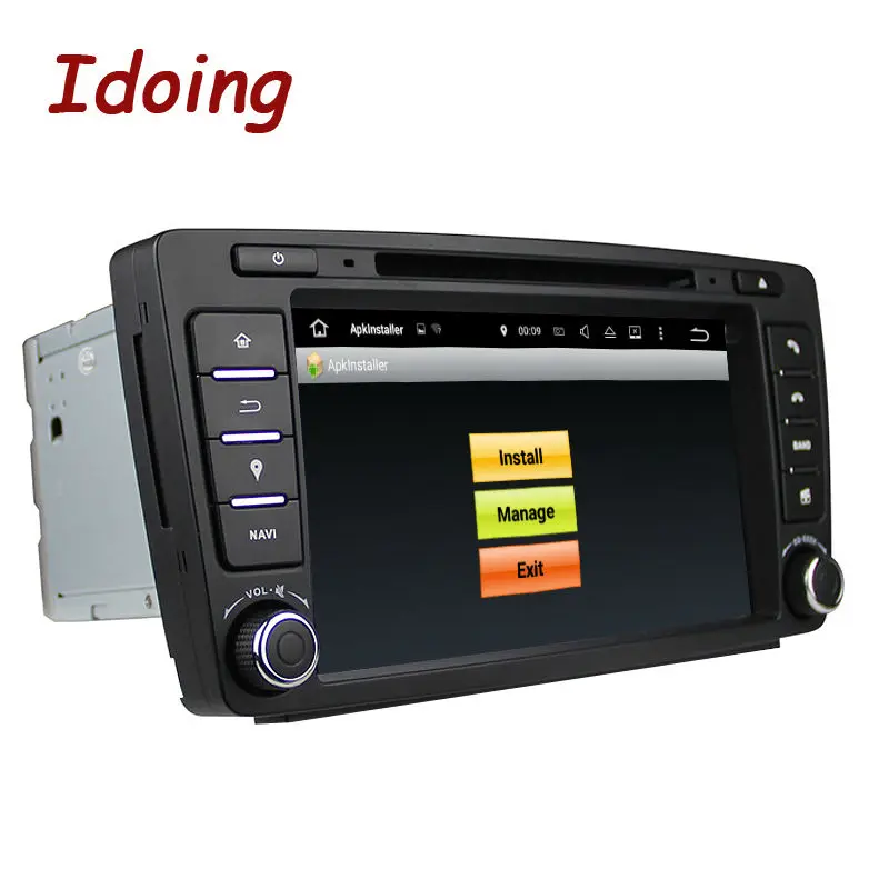 Idoing2Din автомобильный DVD мультимедийный видео плеер для Skoda Octavia 2Steering-Wheel Android 7,1 навигация Радио сенсорный экран Bluetooth