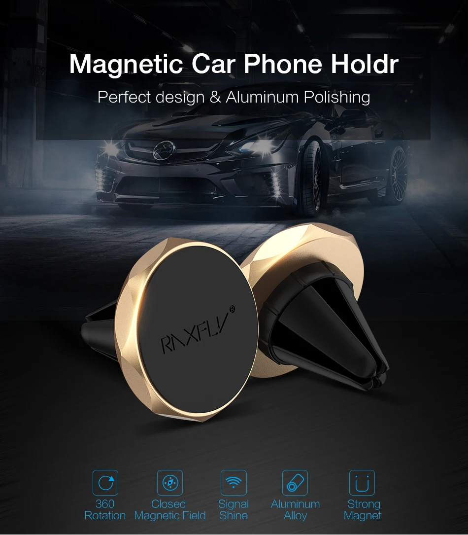 RAXFLY держатель для телефона в машину магнитный держатель телефона для iPhone X samsung S9 магнитный держатель для телефона в машину держатель для телефона магнитный держатель для телефона