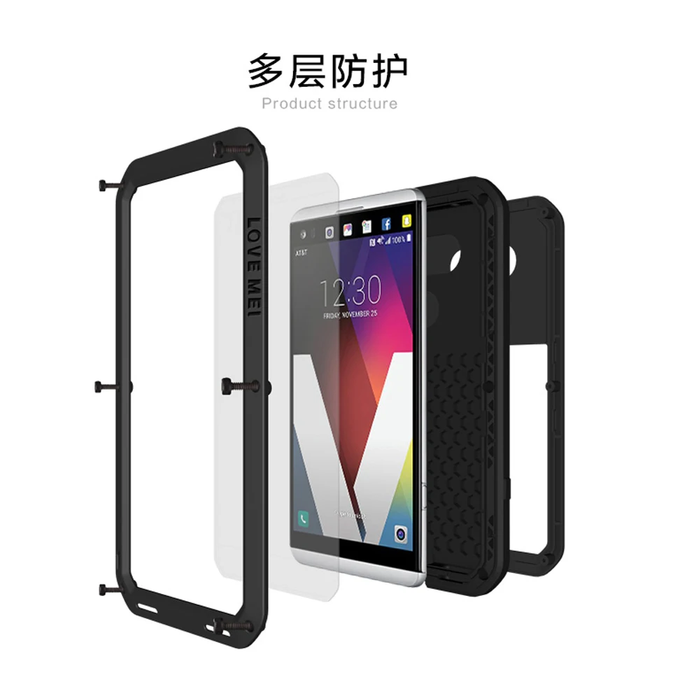 Для LG V20 крышка 5 7 '&#x27F800 F800L H990ds для V 20 противоударный чехол LOVE MEI качество ТПУ &amp